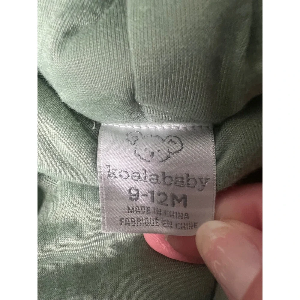Koalababy 9-12M Sage Green Faux Fur Dinosaur Hooded Pram Suit Bodysuit